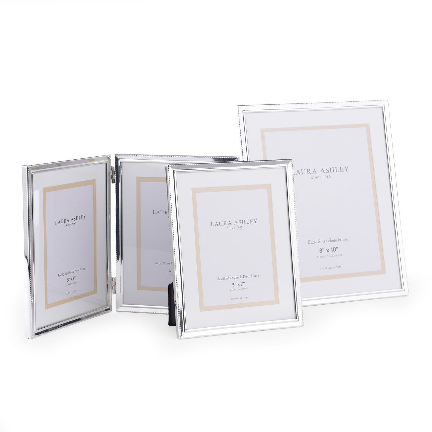 Laura Ashley Boxed Silver Photo Frame 5 x 7"