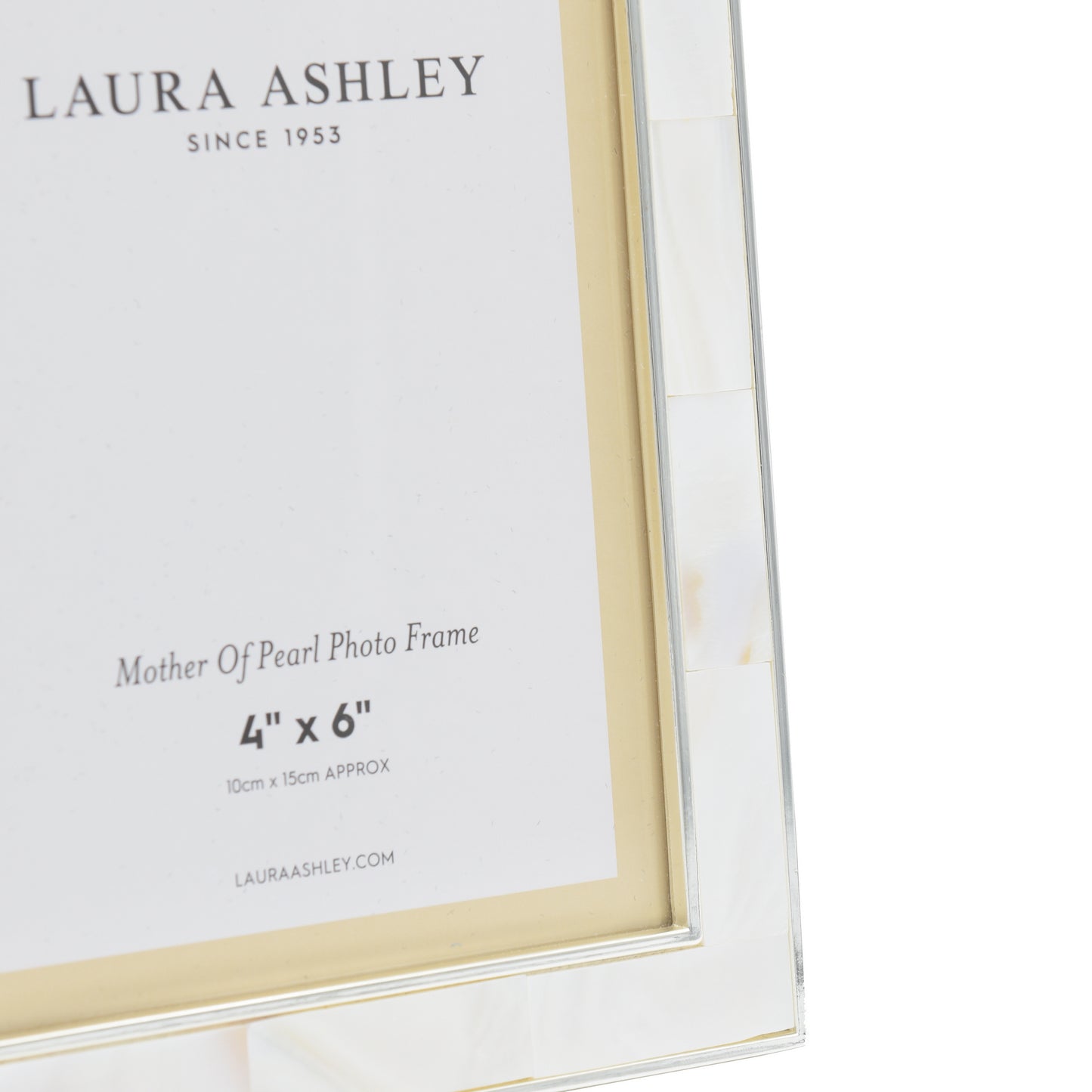 Laura Ashley Mother of Pearl Photo Frame 4 x 6"
