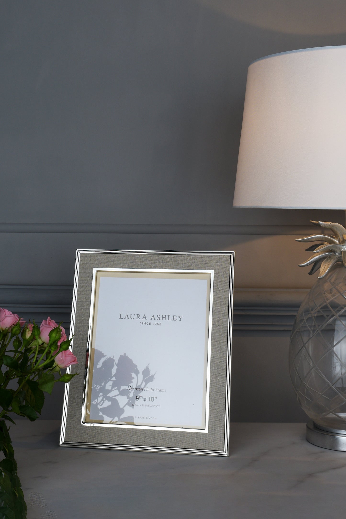 Laura Ashley Harrison Photo Frame Linen  8 x 10"