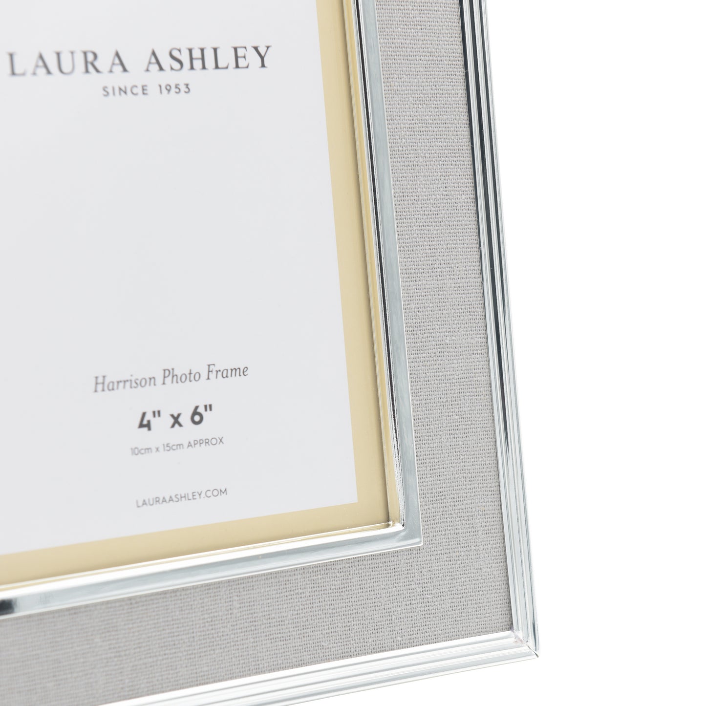 Laura Ashley Harrison Photo Frame Charcoal 4 x 6"