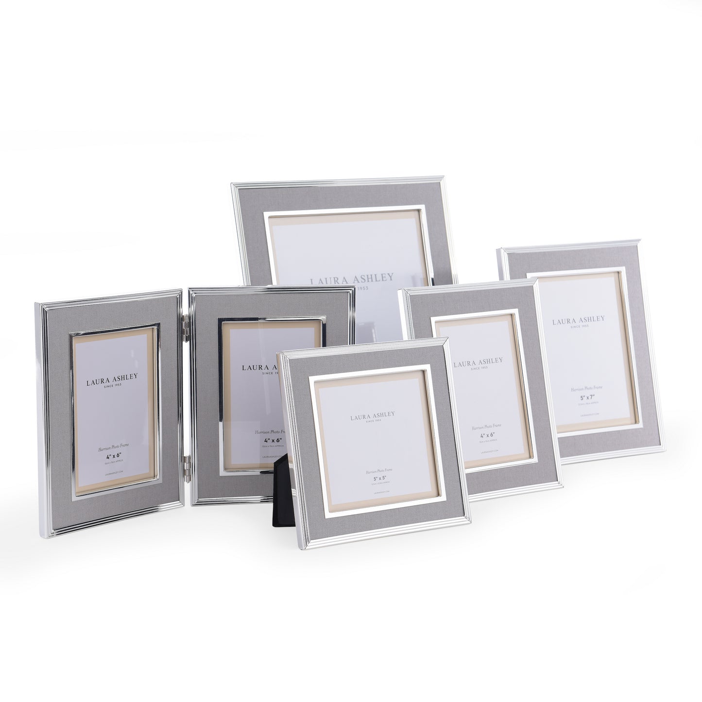 Laura Ashley Harrison Photo Frame Charcoal 4 x 6"