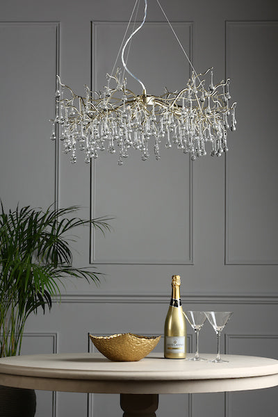 Willow Grande 5 Light Pendant Champagne Crystal