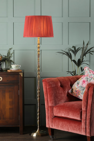 Corey Floor Lamp Antique Brass Base Only