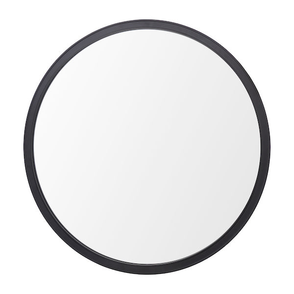 Harrington Round Mirror Black