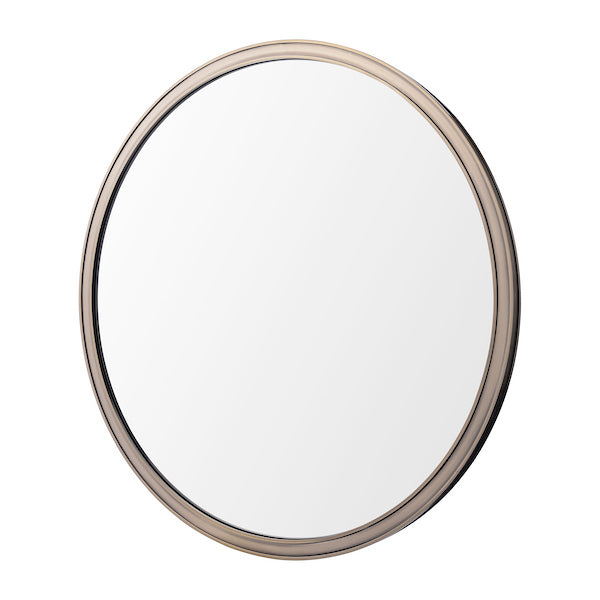 Harrington Round Mirror Antique Brass