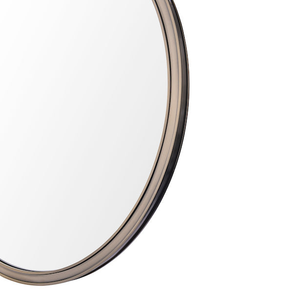 Harrington Round Mirror Antique Brass