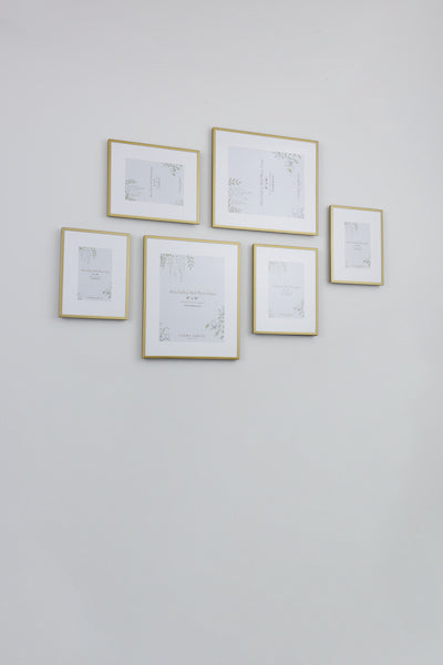 Alisa Gallery Wall Photo Frame Set of 6 Matt Gold