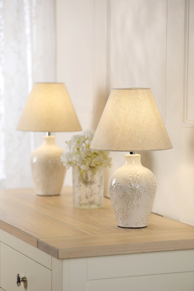 Pussy willow Table Lamp Twin Pack
