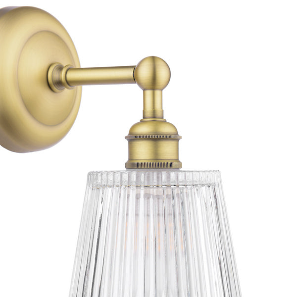 Callaghan Bathroom Wall Light Antique Brass