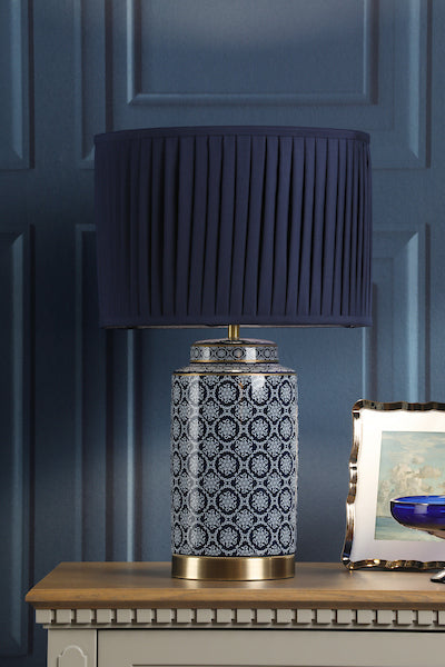 Knipton Table Lamp Blue
