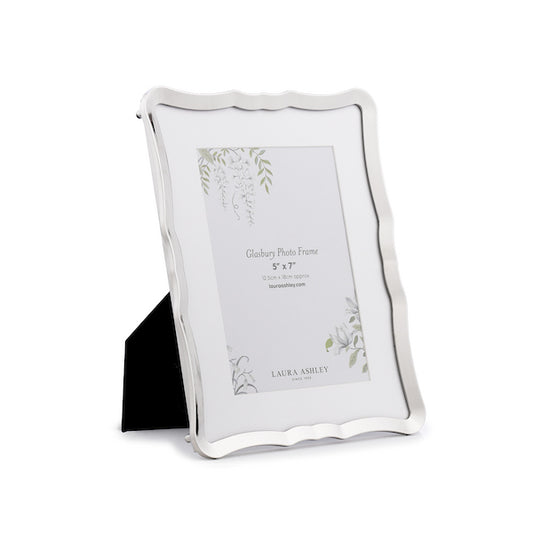 Laura Ashley Glasbury Photo Frame Polished Nickel 5 " x 7"