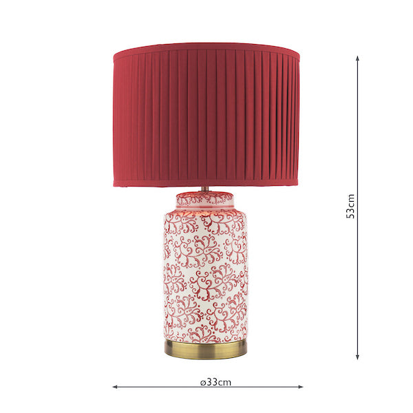 Knipton Table Lamp Ruby