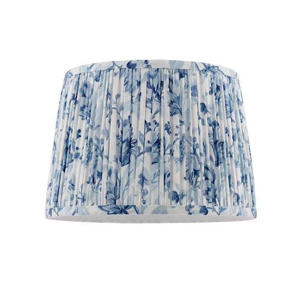 Adwick Trail 12" Blue Cotton Pleated Lampshade