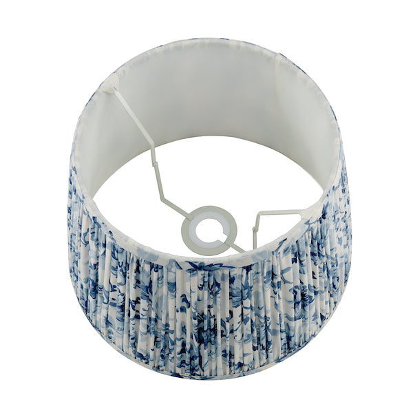 Adwick Trail 12" Blue Cotton Pleated Lampshade