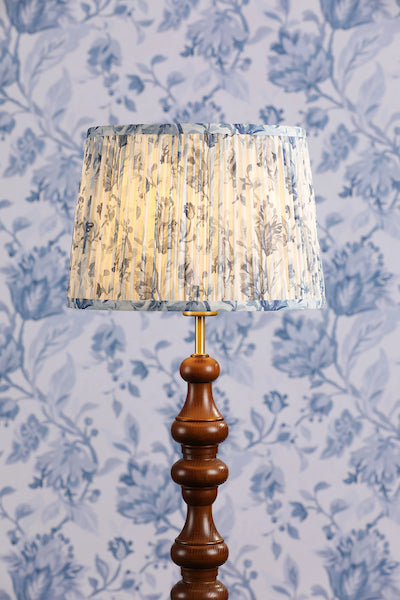 Adwick Trail 12" Blue Cotton Pleated Lampshade