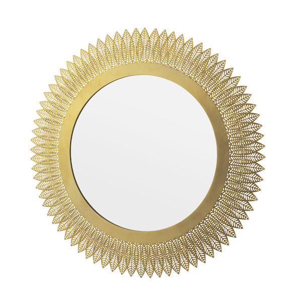 Rushden Mirror Gold 60cm