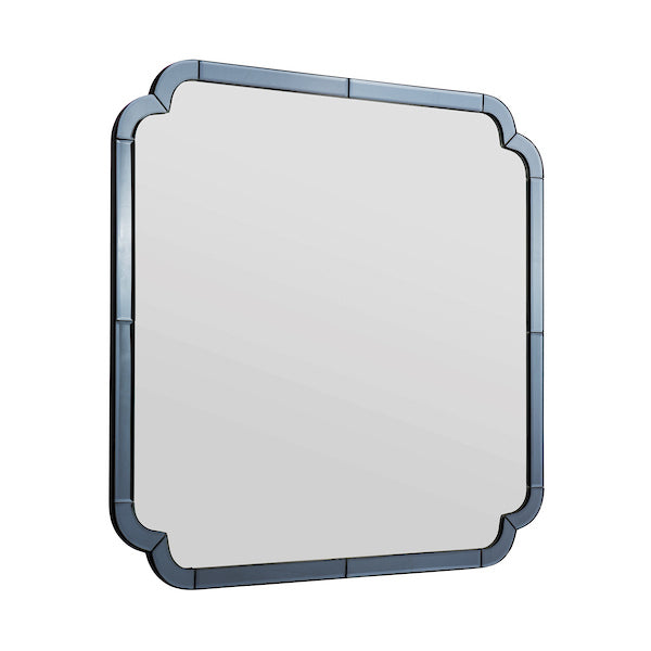 Martham Blue Edge Square Mirror