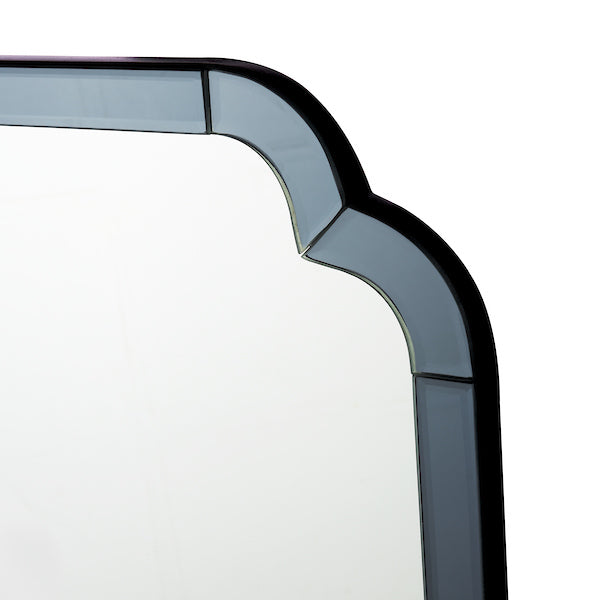 Martham Blue Edge Square Mirror