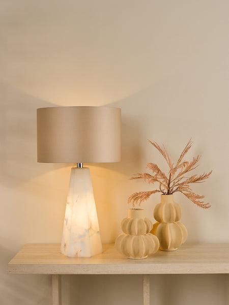 Paget Dual Lit Alabaster Table Lamp
