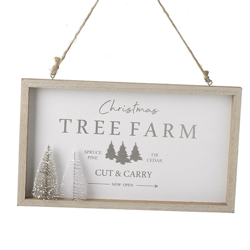 Tree farm sign