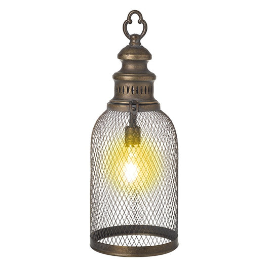 Rustic Mesh Metal Lantern