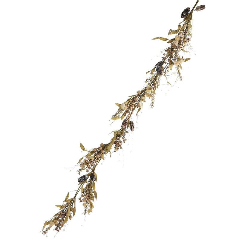 Autumn Garland with Pinecones