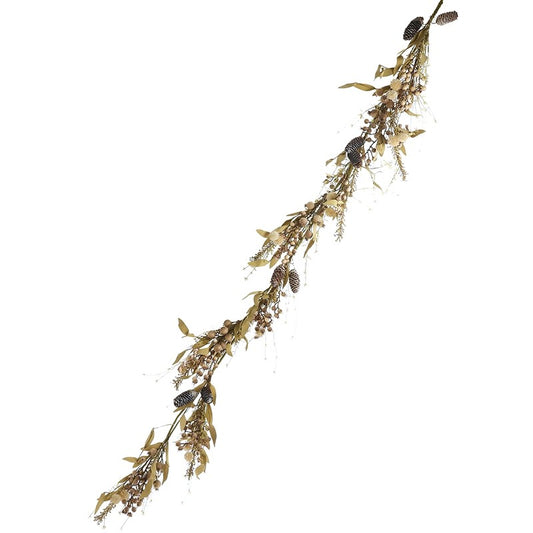 Autumn Garland with Pinecones