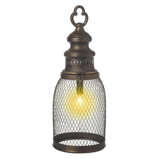 Small Rustic Mesh Lantern
