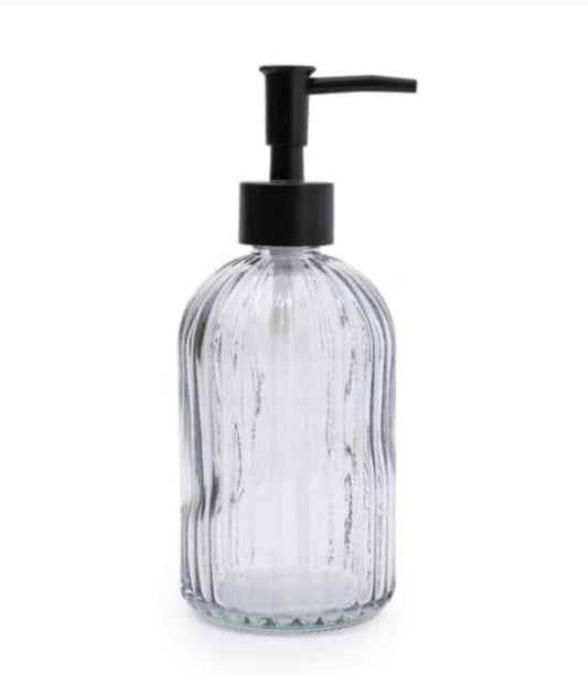 Smoke glass soap pump