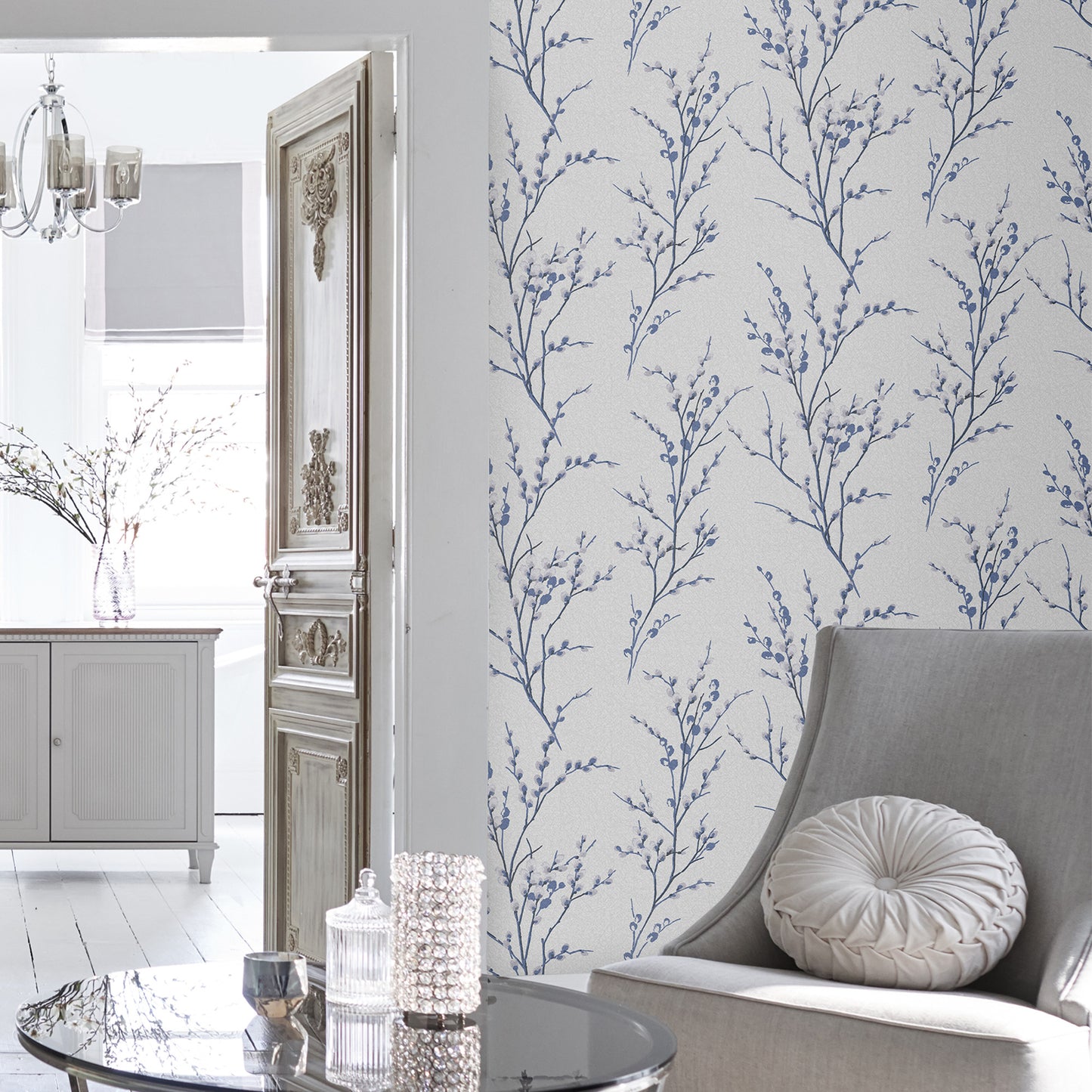Laura Ashley Pussy Willow Wallpaper