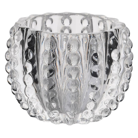 Glass urchin tea light holder