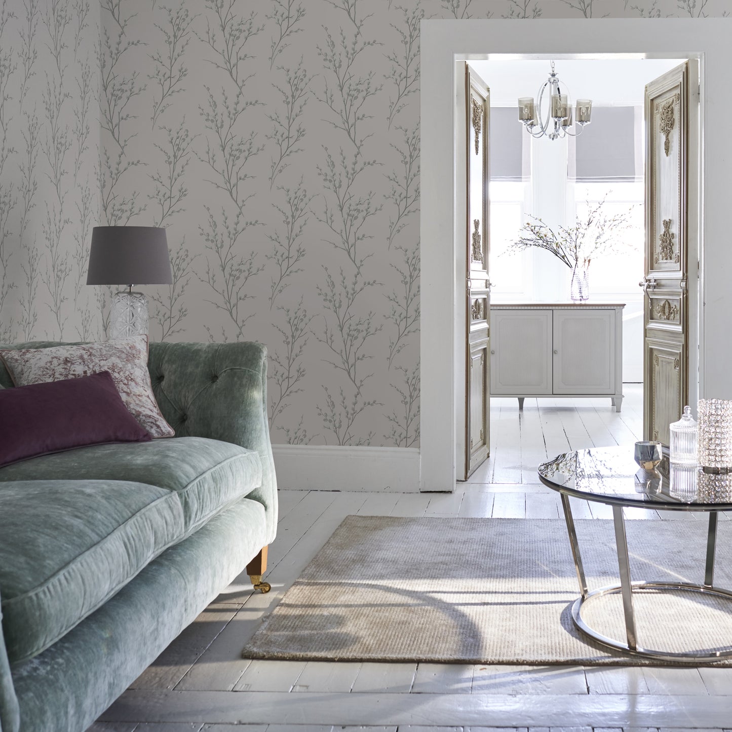 Laura Ashley Pussy Willow Wallpaper