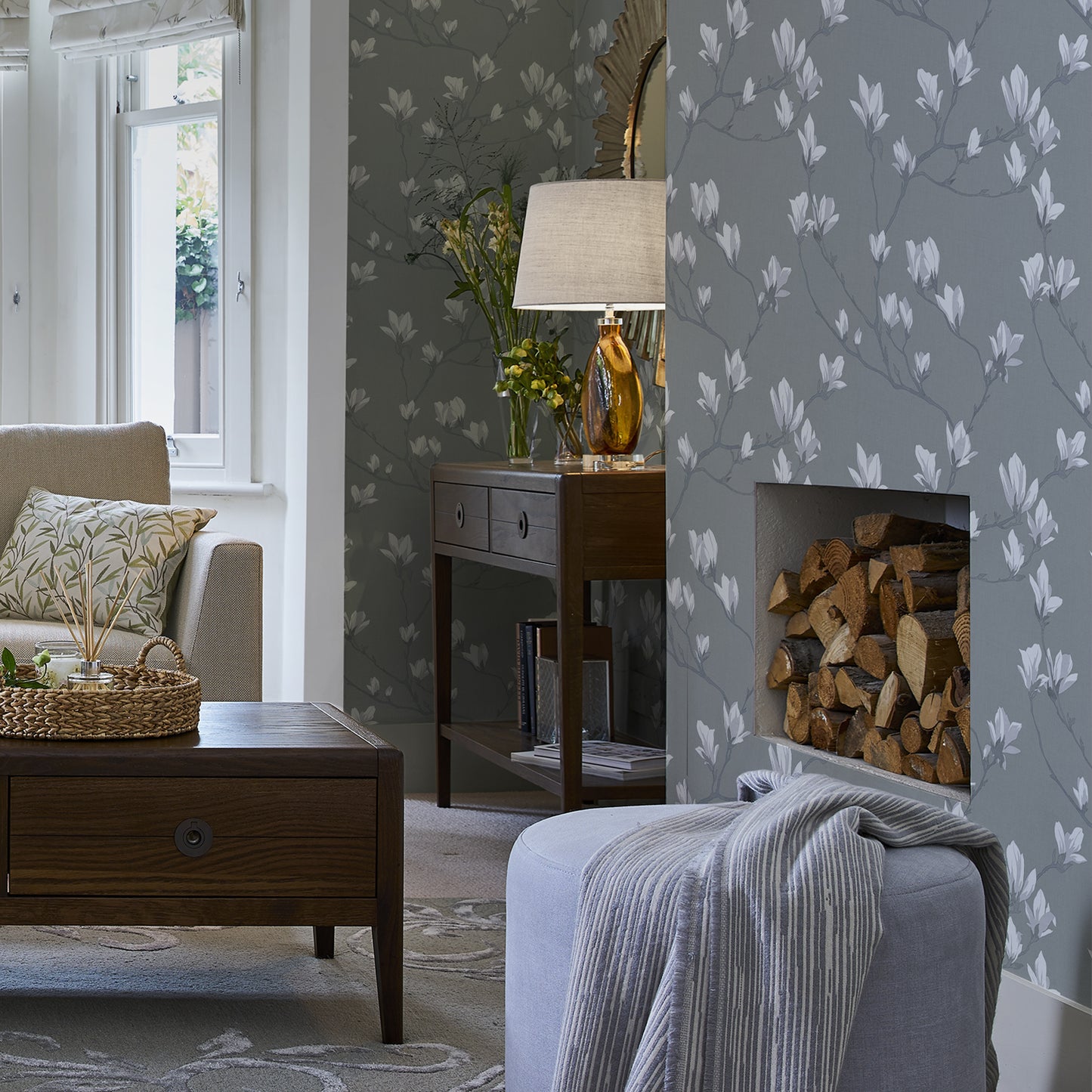 Laura Ashley Magnolia Grove Wallpaper